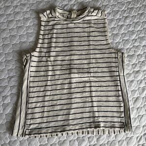 Madewell Striped Mockneck Tank Size Small